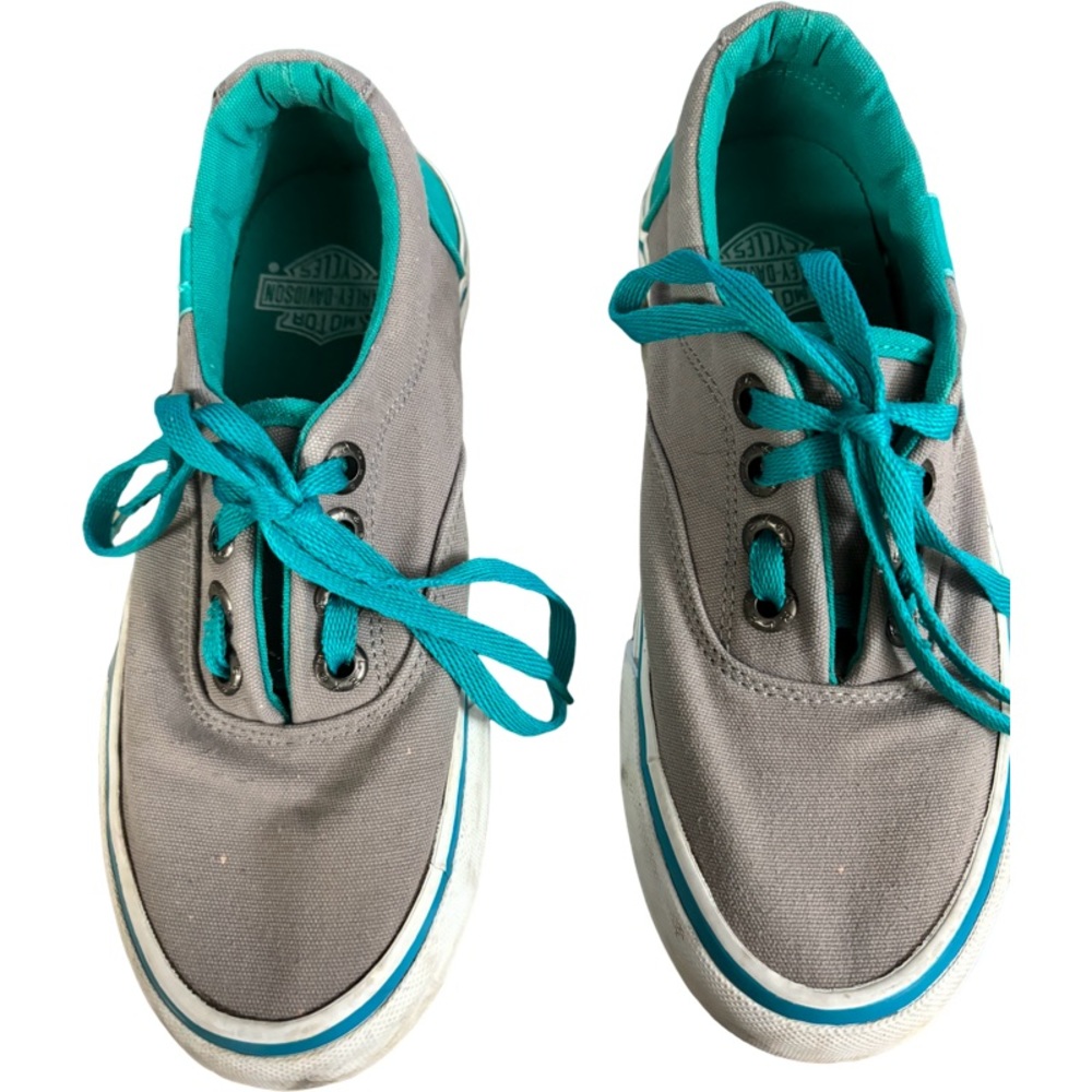 Harley-Davidson® Women's Layton Light Grey Athletic Sneakers Skate Shoes Size 7 - Picture 6 of 9